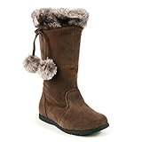 モモ グロウ 幼児/キッズ用「エラ」ブラウン レザー ブーツ ネイビー 米国幼児用サイズ9 M (インポート)