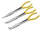 IPPITEM ロング サイズ ラジオペンチ 3点 セット 280mm プライヤー 万能 作業 工具 DIY (3本セット C)
