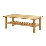 モンド 棚付テーブル ローテーブル センターテーブル コーヒーテーブル 木製 タモ無垢 幅115cm -