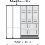 ブルムBzhi.533Ti5A 18から0.75 19から0.50に。ウッド引き出し用オルガライン - ステンレススチール