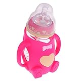 Dovewill 全6色　ミルクボトル　母乳実感哺乳びん　幼児　赤ちゃん専用　安全性　240ミリリットル - ピンク