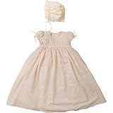 新生児 赤ちゃん用 ベビー フローラルレースセレモニードレス お帽子2点セット 日本製 オーガニックコットン フローラルレース 男の子 女の子にも お宮参り 結婚式 60cm アモローサマンマ