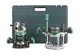 Hitachi KM12VC 11 Amp 2-1/4-Horsepower Plunge and Fixed Base Variable Speed Router Kit with 1/4-Inch