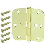 Everbilt 3 – 1 / 2 in。明るい真鍮5 / 8で。半径セキュリティドアヒンジ( 3 - Pack )