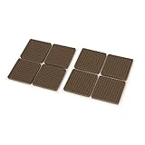 uxcell　家具保護　パッド　クッション　正方形　ブラック　セルフ粘着　床プロテクター　8個入 EVA