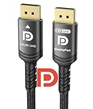 Ubluker 10K 8K 4K DisplayPort 1.4 ケーブル 40Gbps 5M、(VESA 認証) DP から DP ケーブル ナイロン編み DSC1.2 UHBR HDCP 10K 8K 60Hz 4K 165Hz 144Hz 120Hz 2K 240Hz FreeSync G-Sync モニター PC TV