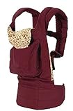 Nelipo　ベビー抱っこ紐ひも  ベビーキャリア  ウエストキャリア　おんぶ紐(新生児から使用可能)　ワインレッド