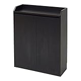 JKプラン カウンター下を有効活用出来る薄型カウンター下収納 扉タイプ 幅60cm ダークブラウン YHK-0205-DB