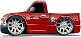 12 " CARTOON Lowriderトラック# 3赤壁デカールステッカー子供部屋ステッカーホームゲームMan Cave Denアート飾りグラフィックSmall