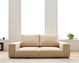 ファブリックタイプ　フロアソファ　2人掛け　カラー：アイボリー