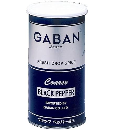 Amazon.co.jp: GABAN(ギャバン) GABAN ブラックペッパー 荒挽 100g×2本