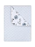 BlueberryShop Minky Printed Cotton Blanket For Baby Toddler 90 cm x 80 cm (35.5" x 31.5") ( 0-5 Yrs 