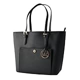 マイケルコース MICHAEL KORS 30S6GTTT2L Black MKチャーム付 トートバッグ JET SET ITEM [並行輸入品]