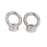 uxcell リフトナット　ナット　リング　シルバートーン　丸い　M6スレッド直径 304ステンレス製