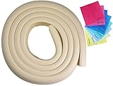 Babystity 危険防止 コーナー ガード クッション 両面テープ クリーニングクロス (2m, アイボリー)