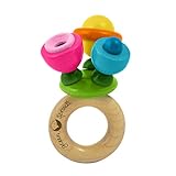 green sprouts Flower Rattle Made From Wood by green sprouts