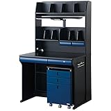 学習デスクセット コイズミ ＣＤＦＩＲＳＴ ＣＤファースト ステップアップデスクＬ ＣＤＭ−４９５ＢＫ ＮＢ ネイビーブルー