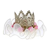 Dovewill ベビー　ガール　ヘッドバンド　花クラウン　ベビーシャワー　ヘアアクセサリー　全２色 - ピンク