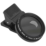 37mm 調整可能 スマホカメラNDレンズフィルター ND2400ニュートラルデンシティ クリップオン電話NDレンズ さまざまなブランドの電話用