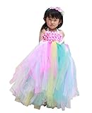 JSファッション フラワー チュチュプリンセスドレス 100サイズ マルチカラー [並行輸入品]