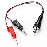 Cal Test Electronics CT3262 Insulated BNC Male to Mini Alligator Clip and Probe Breakout Cable 25cm 
