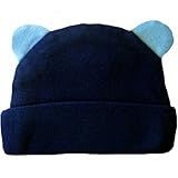 ジャッキー・の赤ちゃんの男の子ブルーBear Hat with Ears カラー: ブルー