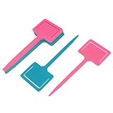 uxcell タグ　ラベル　マーカー　ステッカー　ブルー　ピンク　保育園　ガーデン　植物　 10個入り