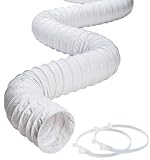 Deflect-o CPH38W Hose Vinyl White 3"x8 [並行輸入品]