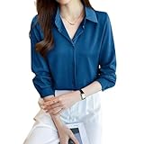[DREKOBOS] ブラウス レディース 長袖透けない シワにならない事務服 ノーアイロン オフィスカジュアル シャツ 春夏秋冬