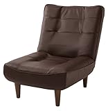 セルタン ハイバックソファ LULU-1P PVCブラウン A327P-595BR