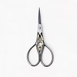 function-ruler 1pcヨーロッパヴィンテージステンレススチールフローラルはさみ裁縫Shears DIYツール ホワイト 5646345079537