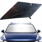 業界初！シリコン傘柄カバー搭載 車用サンシェード 傘型 折りたたみ式 | 遮光 遮熱 UVカット