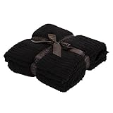Barefoot Dreams ベアフットドリームス Cozy Chic Throw コージシック スロー シングルブランケット XS エスプレッソ 503 [並行輸入品]
