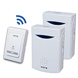 バッテリーチャイム　ワイヤレスドアベル　1エミッタ2レシーバ　電子ベル