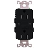Lutron SCR-15-GFST-MN Claro Satin Colors 15-Amp Self-Testing Receptacle, Midnight [並行輸入品]