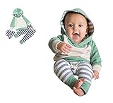 かわいい　3点セット（上着＋パンツ＋ヘッドバンド） ベビー服　女の子　赤ちゃん服　幼児　子供服　女の子　フード付き　5サイズ　キッズ服　ロンパース カバーオール　満月/出産祝い/プレゼント60CM－7