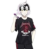 RUIBOCOS Fate/Grand Order ジャンヌ・ダルク(オルタ) 印象Tシャツ コスプレ衣装 男女兼用 夏服 (Tシャツ,XXL)
