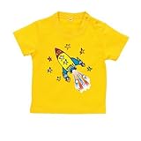 BabyChips RAINBOWロケット(名入れ半袖ベビーTシャツ) 120 デイジー