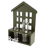 B Baosity ガラス　花瓶　水添　プランターポット　コンテナ　ケース　ホーム　インテリア　4色選べる - 緑