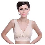 Padgene 妊婦 マタニティ 用 授乳 ブラジャー 下着 ノンワイヤー　クロスタイプ 4色