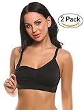 Ekouaer 2パックレディースSeamless Nursing Bras Bralettes US サイズ: L