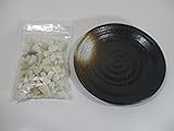 【 翔美苑 】苔玉用　受け皿 器　化粧石(白玉石付き) Y140