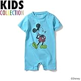 LAFAYETTE ラファイエット DISNEY ディズニー Mickey Mouse Rompers 子供服 キッズ ベビー 赤ちゃん ロンパース ミッキーマウス LFT16SP023 アクアブルー