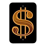 ドル記号シンボルホームビジネスオフィスSign 6" x 9" SIGN.WOOD.9X6.Z000201_8