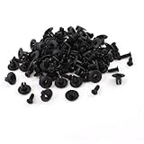 プラスチックリベットファスナー20ミリメートルのx 15ミリメートルのx 11ミリメートル、100個のカーフェンダープッシュ