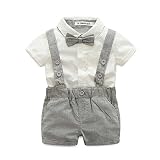 Chinaface 子供スーツ ベビー服 フォーマル 上下2点セット キッズ 男の子　紳士服 シャツ ベスト 洋服 半袖 赤ちゃん 幼児 出産祝い 結婚式 撮影 記念日 誕生日 発表会 卒業式 入学式