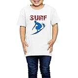 Ariesシャツ 2歳～６歳子どもＴシャツSURF サーフィン ハワイ 海 夏休み 子供服 White 3 Toddler