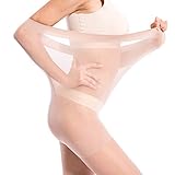 (ラデイアチュウ) LaDearChuuストッキング 20デニール丈夫 妊婦 パンスト2足組2色 心地良い ゆったりパンスト弾性高い (ヌーデイベージュ)