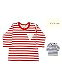 【子供服】 kids zoo (キッズズー) 三角ボアポケットボーダー接結Ｔシャツ 70cm～95cm W54801