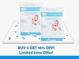 Disposable Placemats for kids, 66 Count, 3 Bags of 22, BPA Free & Eco-Friendly, 4 Sided Stick-On, wa
